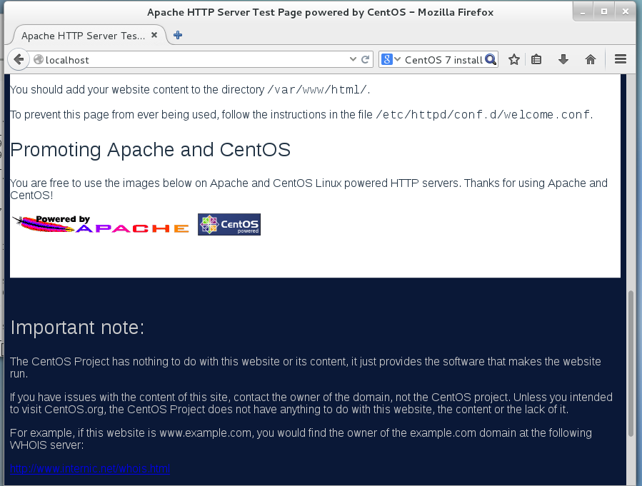 centos 7 static ip set